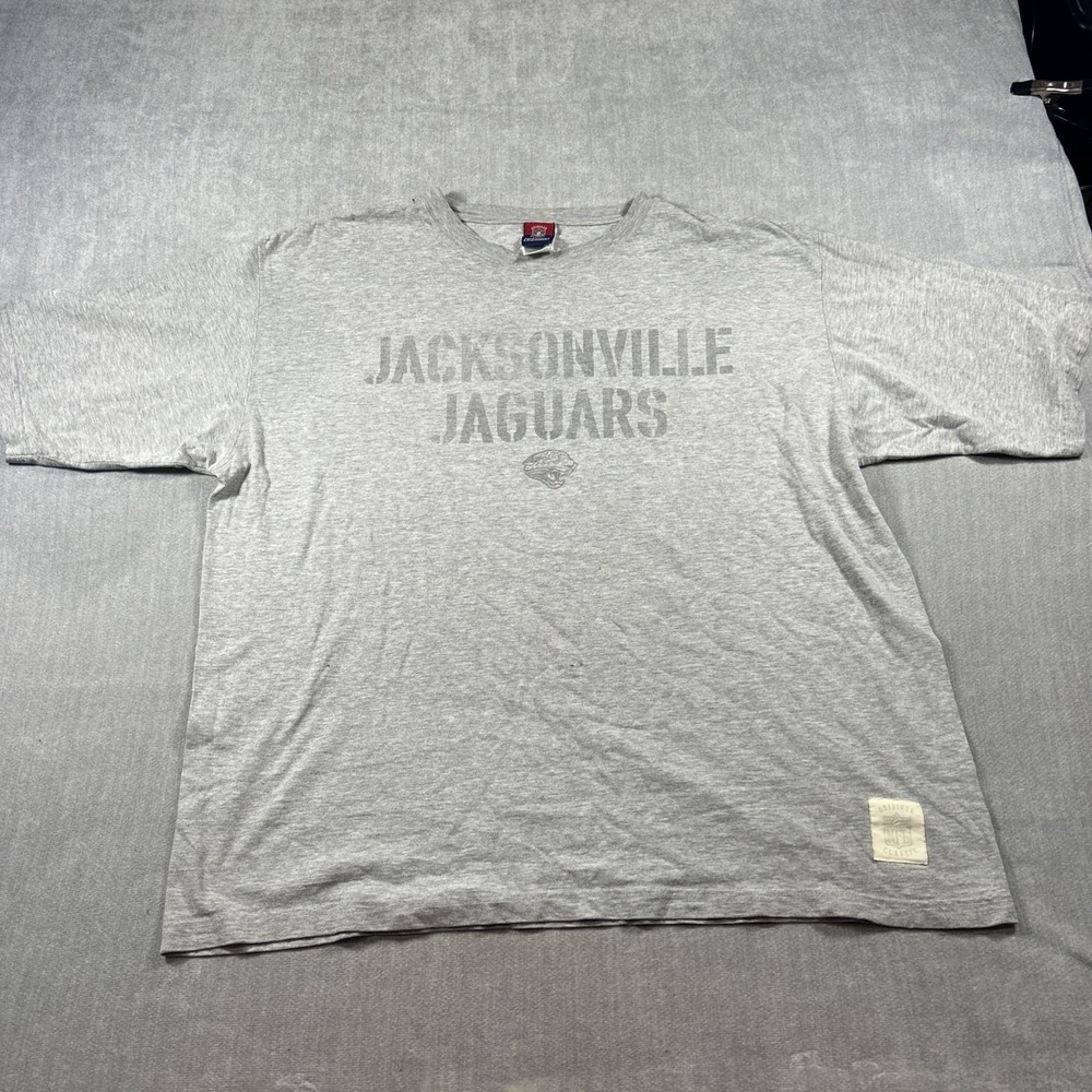 Vintage Reebok NFL Jacksonville jaguars Gray Men’s Tshirt Size XL